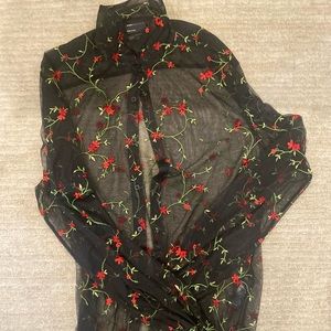 SOLD—-Never worn See through asos shirt